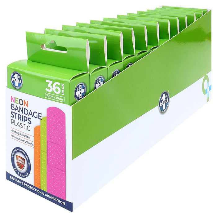 Neon Bandaids 36PK