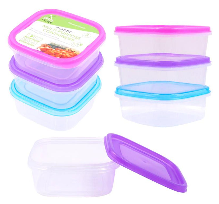 Square 3PK Series Containers 180MLS
