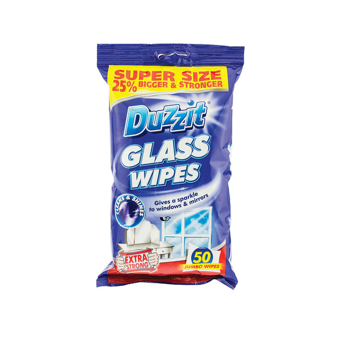 Duzzit Glass Wipes 50pk
