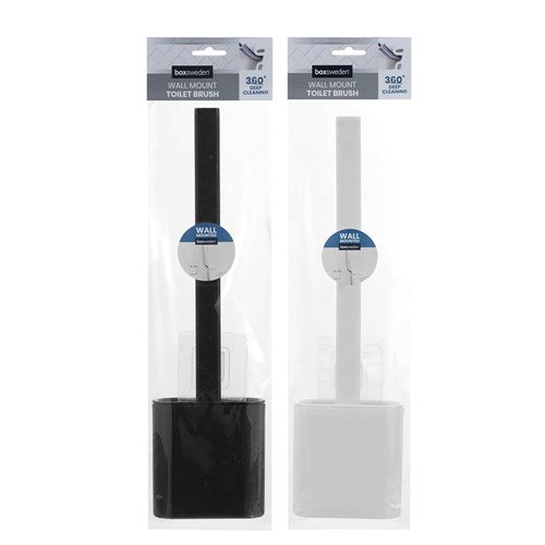 Wall Mount Toilet Brush Set With Silicone Bristles