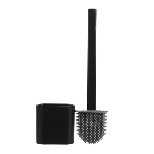 Wall Mount Toilet Brush Set With Silicone Bristles