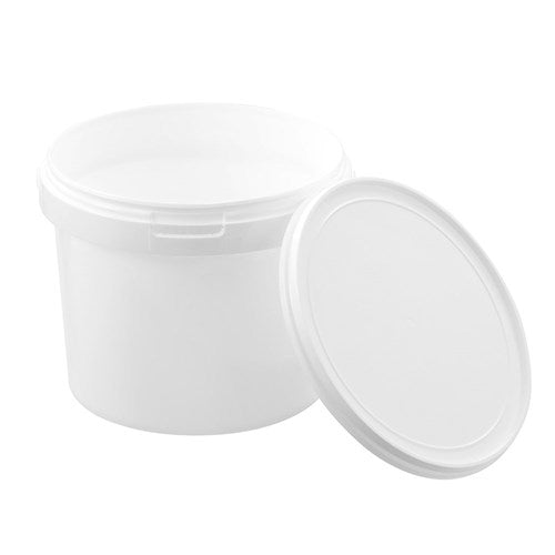 Handled Pail Bucket with Lid 2.5 Litre White