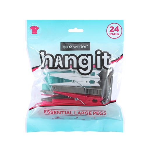 Hangit Essential Clothes Pegs Large 24 Pk