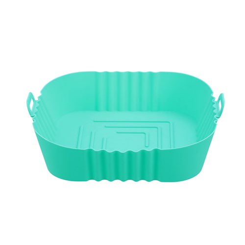 Silicone Air Fryer Tray 2Pk - Aqua & Grey