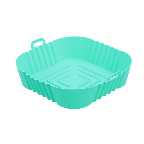 Silicone Air Fryer Tray 2Pk - Aqua & Grey