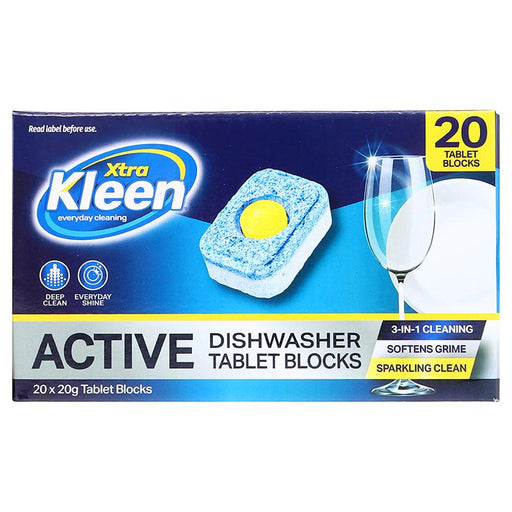 3 In 1 Dish Washer Tablet Blocks with Powerball 20pk