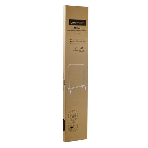 Metal Garment Rack With Wheels *** LOCAL DELIVERY ONLY *** No postage available on this item