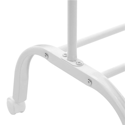Metal Garment Rack With Wheels *** LOCAL DELIVERY ONLY *** No postage available on this item