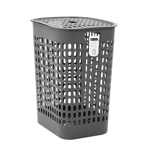 Laundry Large Hamper Lidded 58 Litre - Dark Grey *** LOCAL DELIVERY ONLY *** No postage available
