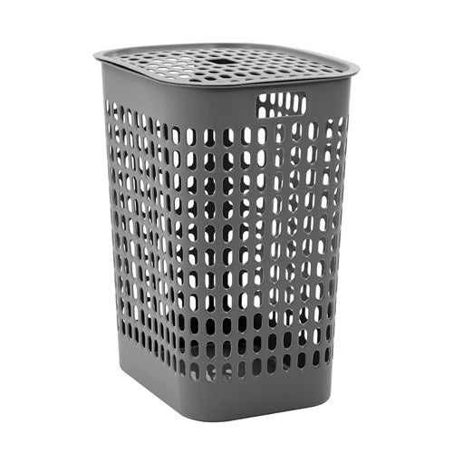 Laundry Large Hamper Lidded 58 Litre - Dark Grey *** LOCAL DELIVERY ONLY *** No postage available