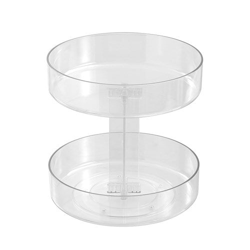 Crystal Round Turn Table 2 Tier