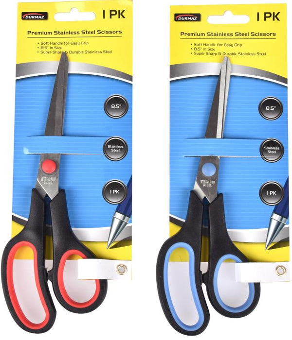 Stainless Steel Scissors Soft Grip 1PK