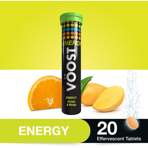 VOOST Energy Orange & Mango Effervescent Tablets 20 Pack
