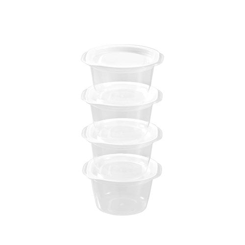 Reusable Containers Round 4 Pack 280mls