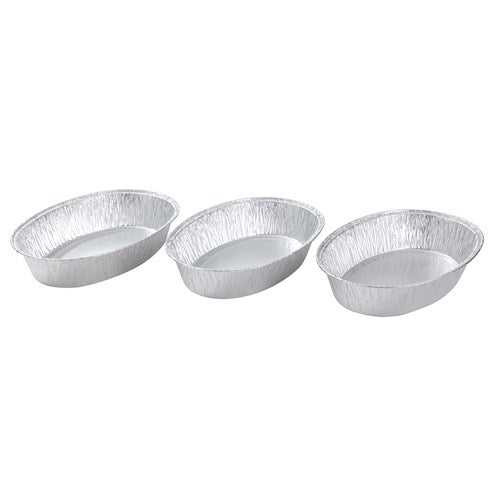 Foil Oval Roasting Tray 3PK 38cm x 27cm