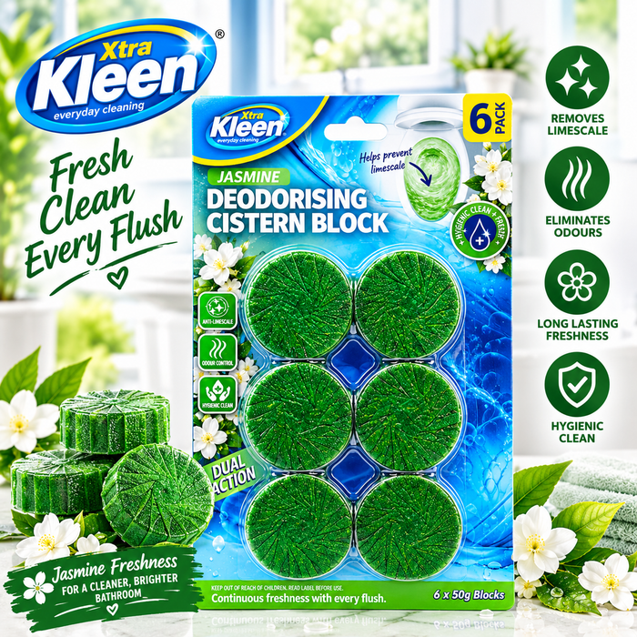 Toilet Deodorising Cistern Blocks 6PK – Jasmine