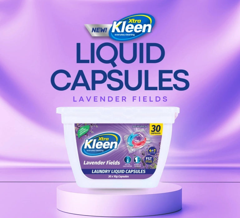 Laundry Bulk 30PK Capsules With In Wash Booster Beads - Lavender Fields