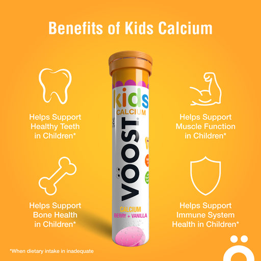 VÖOST Kids Calcium Berry + Vanilla 20 tablets