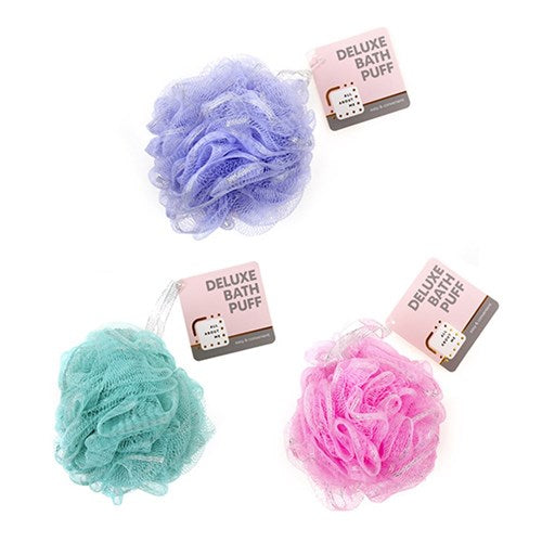 Luxury Loofah Bath Puff - Assorted Colours
