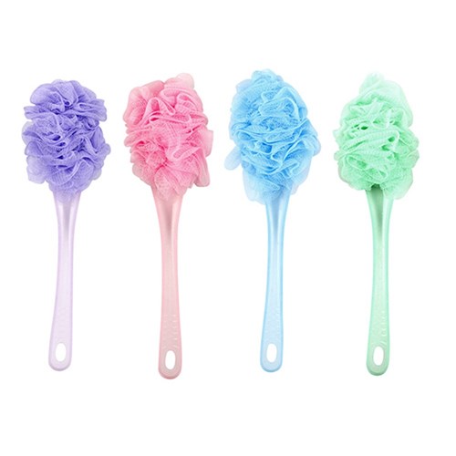 Long Handled Loofah - Assorted Colours