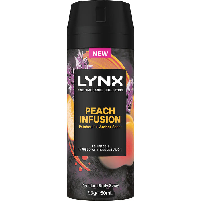 Lynx Fine Fragrance Body Spray Peach Infusion 150ml