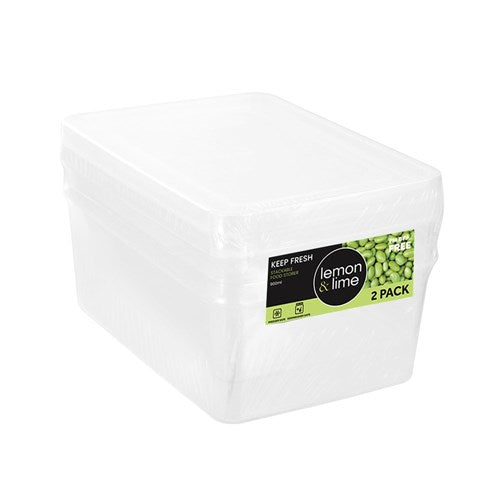 Keep Fresh Food Containers 2Pk 900mls