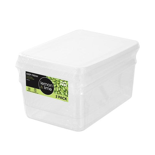 Keep Fresh Food Containers 2Pk 900mls