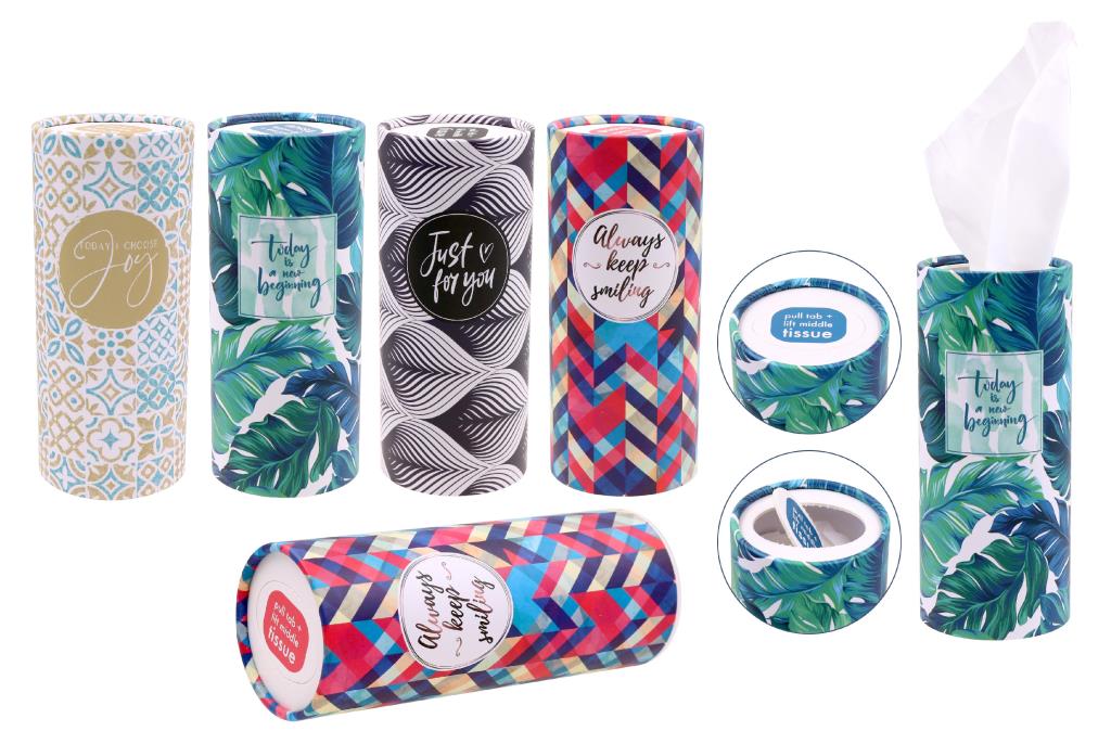 Tissues With Motivational Sayings - Cylinder Style