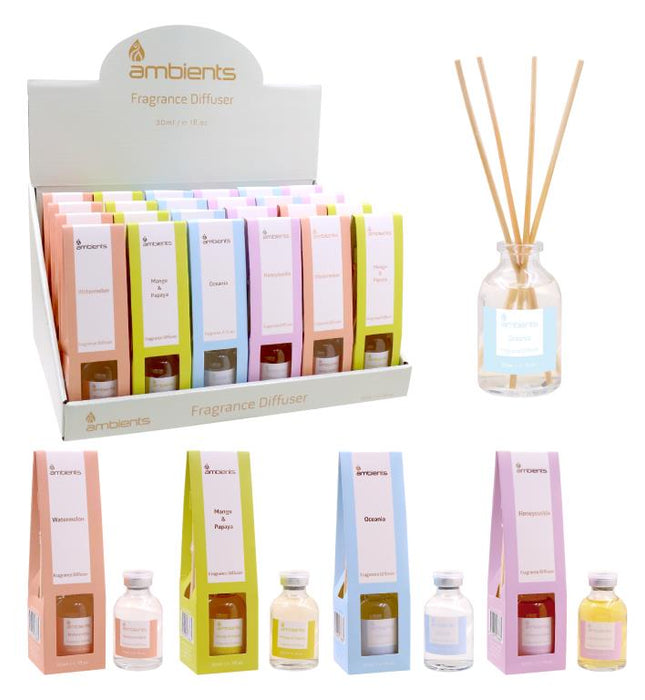 Ambient Luxe Reed Diffuser 30ml - Assorted Scents