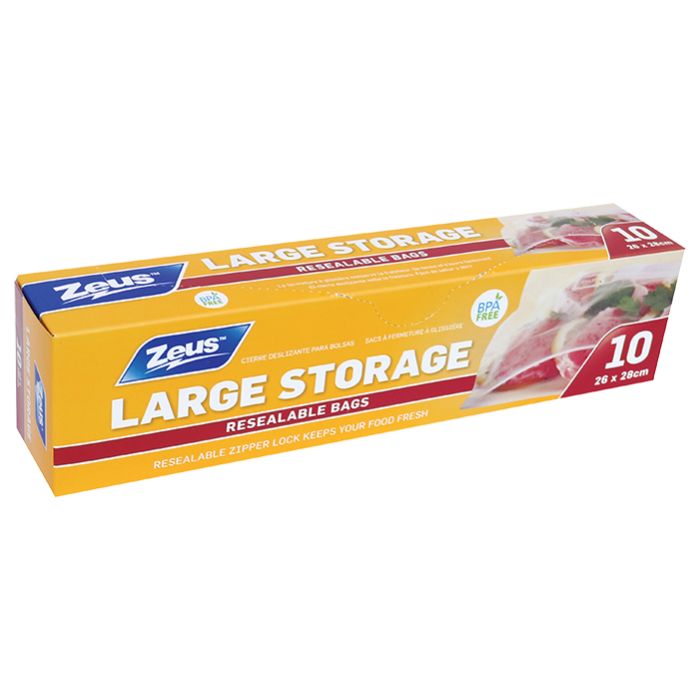 Zeus Storage Bags With Zipper Lock  26 x 28cm