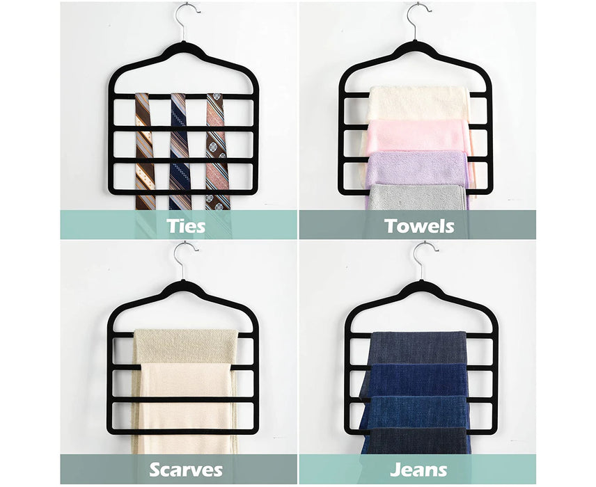 Velvet 4 Tier Hanger 2PK