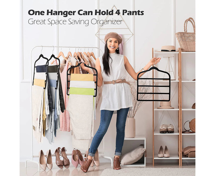 Velvet 4 Tier Hanger 2PK