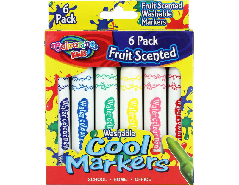 Fruit Scented Markers 6PK