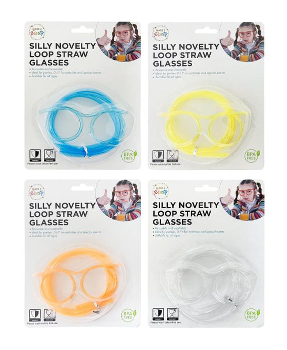 Silly Novelty Loop Glasses - Assorted Colours