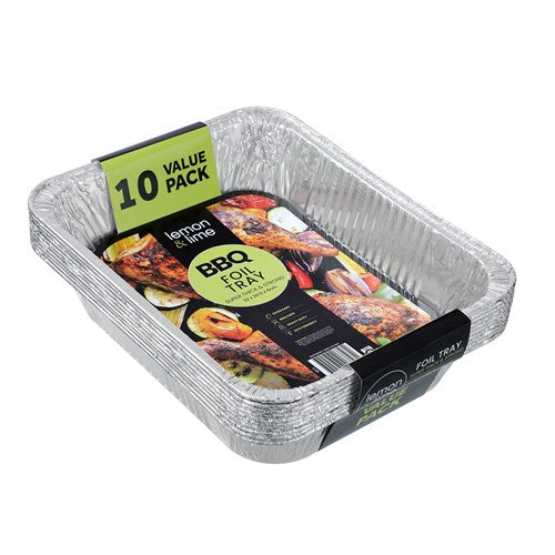 Value 10PK Foil BBq Trays