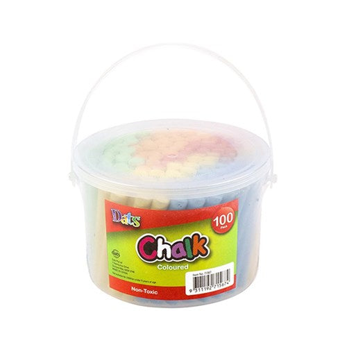 Chalk Tub 100 Pack Coloured