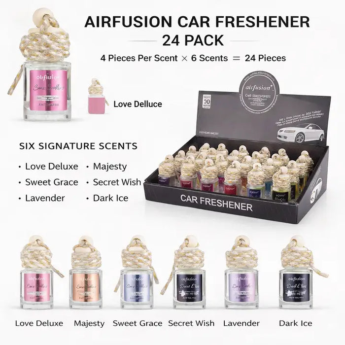 Air Fusion Hanging Car Air Freshener Diffuser - SINGLE