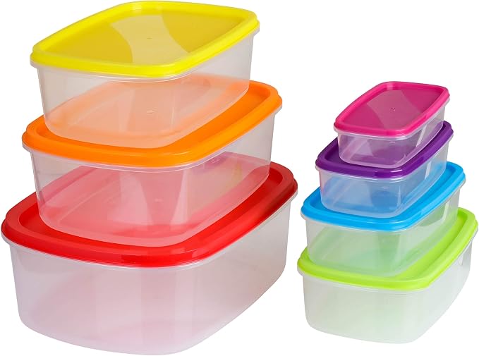 Fresh Guard Plastic Container Set 14PK - Rectangular