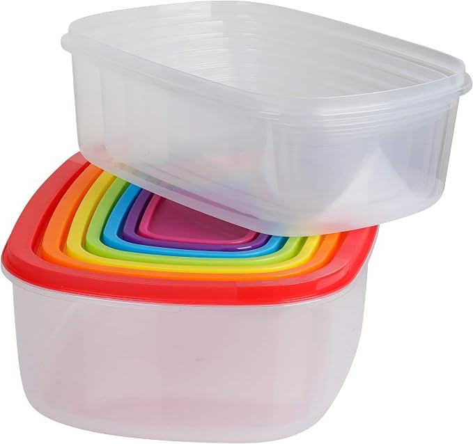 Fresh Guard Plastic Container Set 14PK - Rectangular