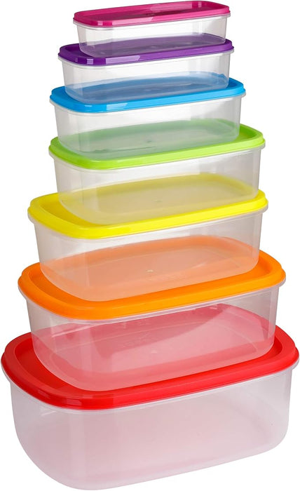 Fresh Guard Plastic Container Set 14PK - Rectangular