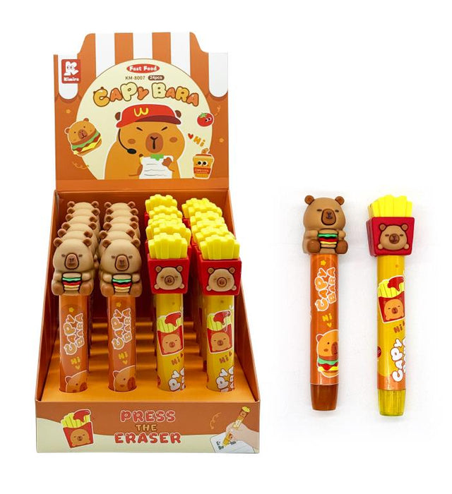 Capybara Novelty Eraser Pen