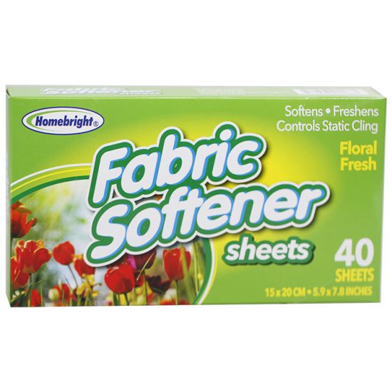 Fabric Softener Dryer Sheets - Floral Fresh 40 Pk