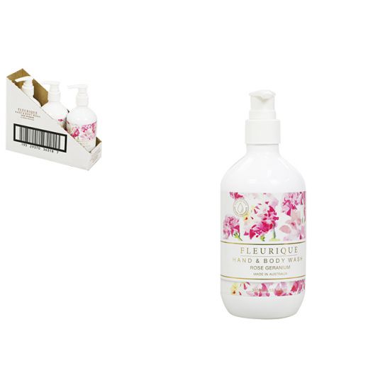 Fleurique Luxury Hand & Body Wash - Rose Geranium 300ml