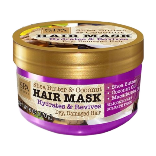 Spa Luxury Hair Mask - For Dry Damaged Hair - She Butter & Coconut 170g