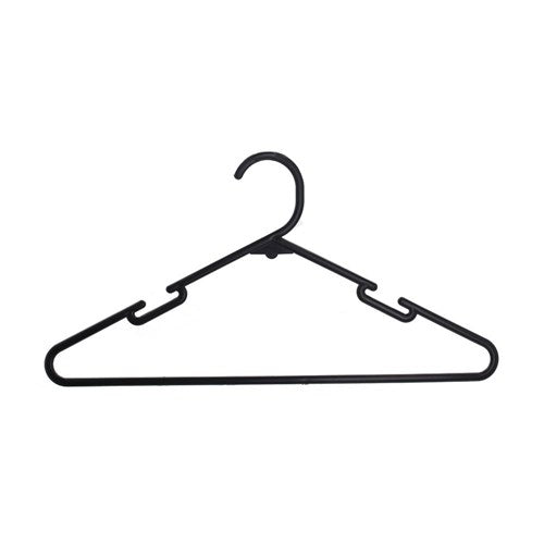 Bulk Plastic Clothes Hangers Box 30PK Black 40CM