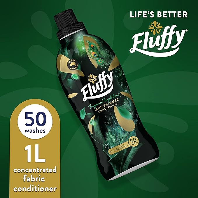 Fluffy Ultra Fabric Softener Jade Shimmer Limited Edition 1 Litre