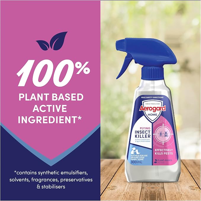 Aerogard Flying Insect Killer Home Plant Based Active 300ml