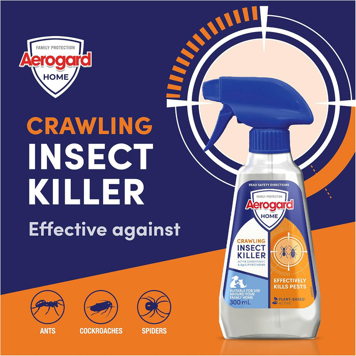 Aerogard Crawling Insect Killer Home Plant Based Active 300ml