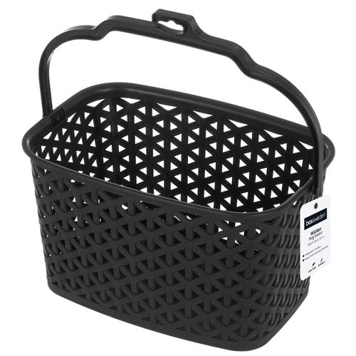 Wicker Design Peg Basket With Handle