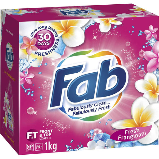 Fab 1kg Laundry Washing Powder - Frangipani Scent